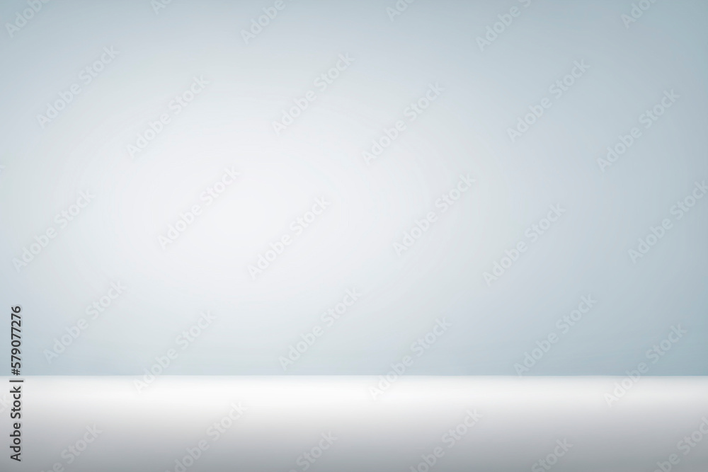 Poster Abstract gray studio gradient wall and floor background empty room with spotlight light for product display, stage, template banner graphic creative, smooth backdrop texture wallpaper, studio space