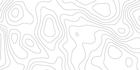 Topographic map background geographic line map with elevation assignments. Modern design with White background with topographic wavy pattern design.paper texture Imitation of a geographical map shades