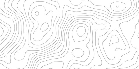 Topographic map background geographic line map with elevation assignments. Modern design with White background with topographic wavy pattern design.paper texture Imitation of a geographical map shades