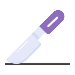 A new trendy style of surgical knife, vector icon