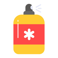 Hand sanitizer dispenser in editable style, liquid soap