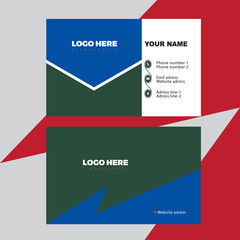 Modern Creative and Clean Business Card Template with Creative and clean minimalist style Vector illustration