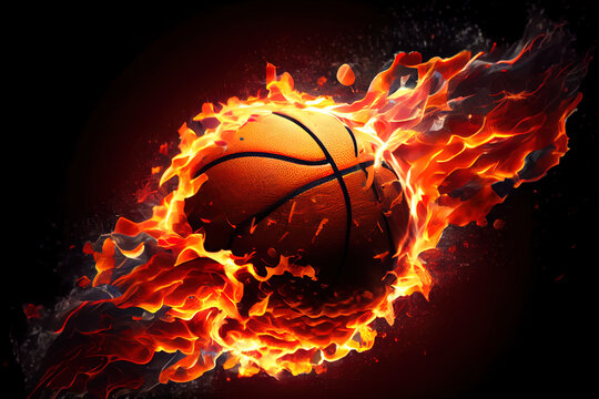 Basketball background design. Generative Ai