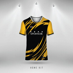 Soccer jersey or football kit mockup template design for sport club. Football shirt, shorts mock up. Soccer uniform in front view,  Soccer Vector Illustration