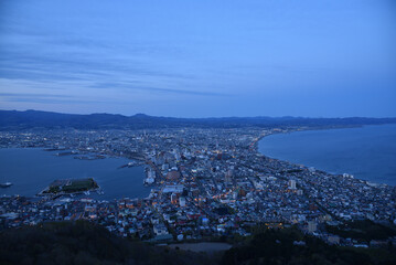 Naklejka premium Scenic view of Hakodate, Hokkaido