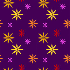 Flower pattern vector background. Aesthetic wallpapers, designs and templates.