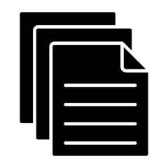 Documents Glyph Icon