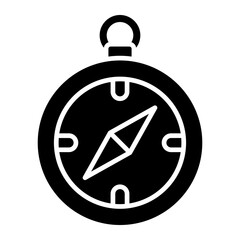 Compass Glyph Icon