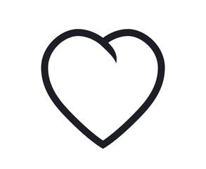 Heart shaped symbol heart vector icon