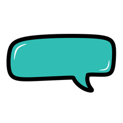 Naklejka premium colorful speech bubble.