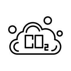 Obraz premium Carbondioxide Icon Design