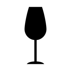 wine glasses icon, wine glassware vector logo illustration for graphic and web design