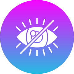 Hide Gradient Circle Glyph Inverted Icon