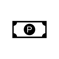 Bostwana Currency Symbol, Botswanan Pula Icon, BWP Sign. Vecto Illustration