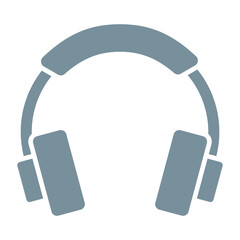 Headphone Multicolor Glyph Icon