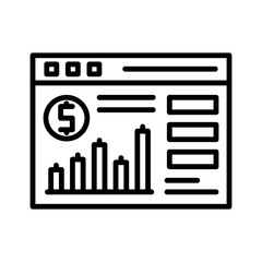 Stock Market Webpage Icon Design