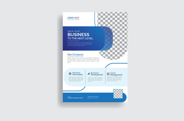 Flyer Design template in A4 size. Vector design for Brochure, Annual Report, Magazine, Poster, Corporate Presentation, Portfolio.