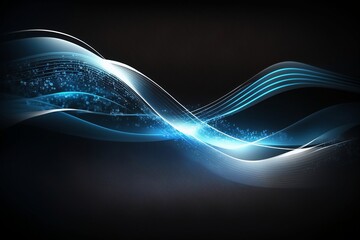 A Captivating Abstract Wave Technology Background for Corporate Concepts". Generative AI