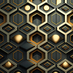 abstract geometric background with gold color