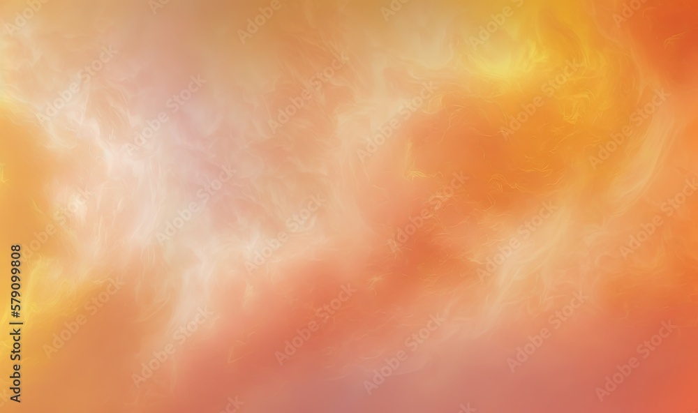 Aufkleber a blurry image of a yellow and orange background with a red and yellow background and a red and yell