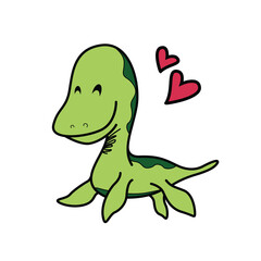 Vector cute dinosaurs in bright colors for printing on textiles and posters, books. suitable for boys and girls.