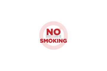 No Smoking Sign Icon illustration