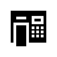 telephone glyph icon