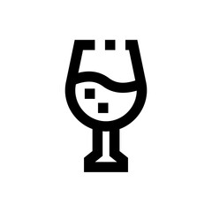 wine line icon