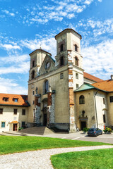 Obraz premium Tyniec near Krakow, Benedictine abbey, monastery and church