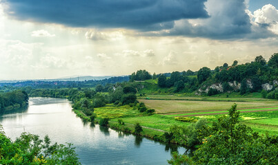 Vistula river in Poland.