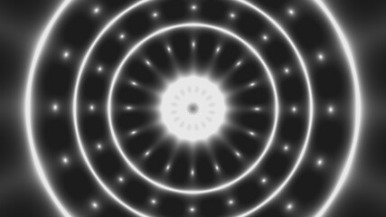 Hypnotic psychedelic illustratration.  Background with stars and circles