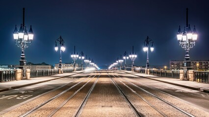 Pont de Pierre, Bordeaux, France 