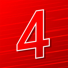 Fototapeta premium 4-4 Sale Banner. World Biggest Shopping Festival Big Sale 4-4 Abstract Modern Banner Design Vector Editable Template.