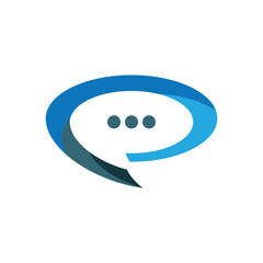 Obraz premium Communication chat logo