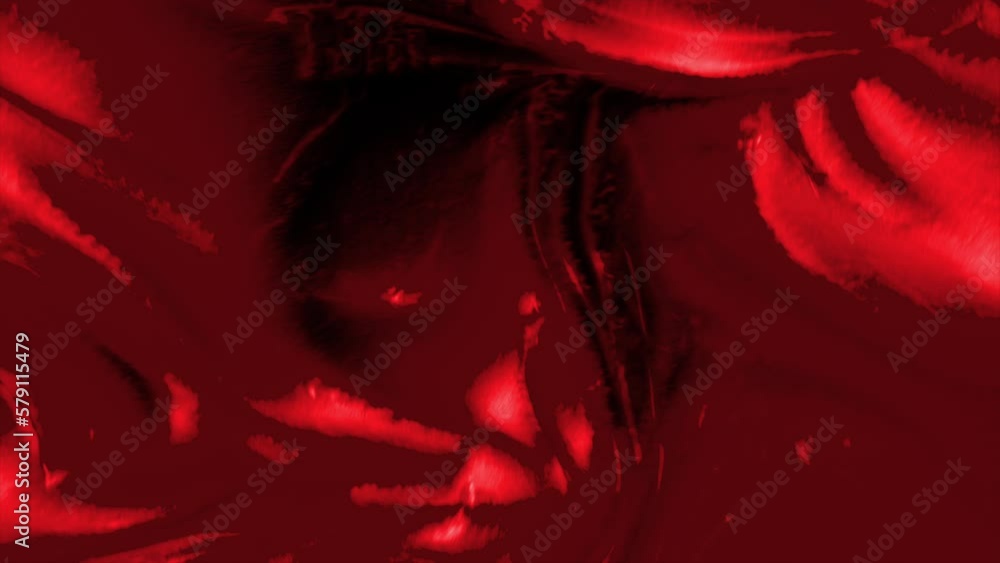 Poster red and purple dense slurry. motion. a bright background with a thick blob made in 3d format.