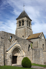 Fototapeta na wymiar Sainte-Marie Madeleine church - Montchauvet village - Yvelines - France
