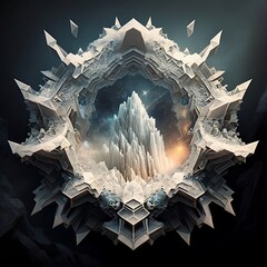 Obraz premium Symphony Crystalline Grid