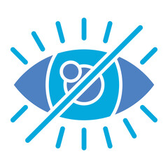 Hide Glyph Two Color Icon