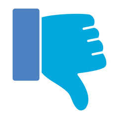 Dislike Glyph Two Color Icon