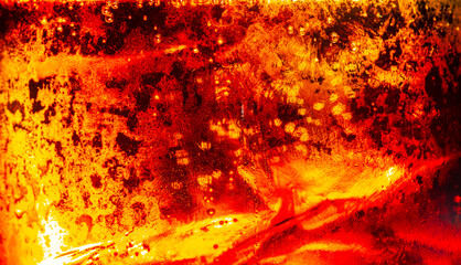 macro cola background,Cola background with ice and bubbles