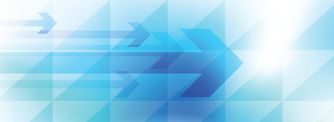 Obraz premium Abstract blue banner background template, Web header, arrows