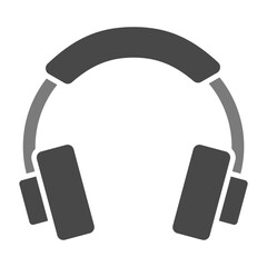 Headphone Greyscale Glyph Icon