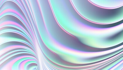 Fototapeta premium Horizontal abstract pastel holographic texture background