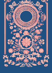 Set of backgrounds for the text Spring Festival cherry blossom, frame of stylized flowers. Set of backgrounds for women's day March 8.
