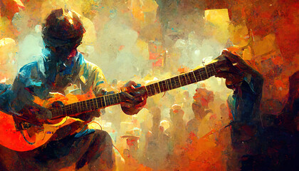 Obraz premium From the creative mind of Artist Lloyd Khan giving a powerful mix of soulful & heartfelt AI images.