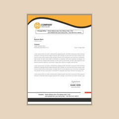 Creating a Simple and Clean A4 Corporate Business Letterhead with Vector Design and Bleed