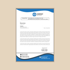 Creating a Simple and Clean A4 Corporate Business Letterhead with Vector Design and Bleed