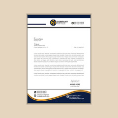 Creating a Simple and Clean A4 Corporate Business Letterhead with Vector Design and Bleed