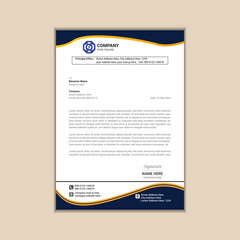 Creating a Simple and Clean A4 Corporate Business Letterhead with Vector Design and Bleed