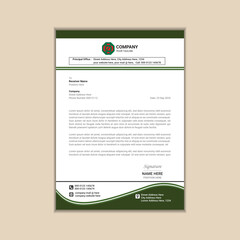 Creating a Simple and Clean A4 Corporate Business Letterhead with Vector Design and Bleed